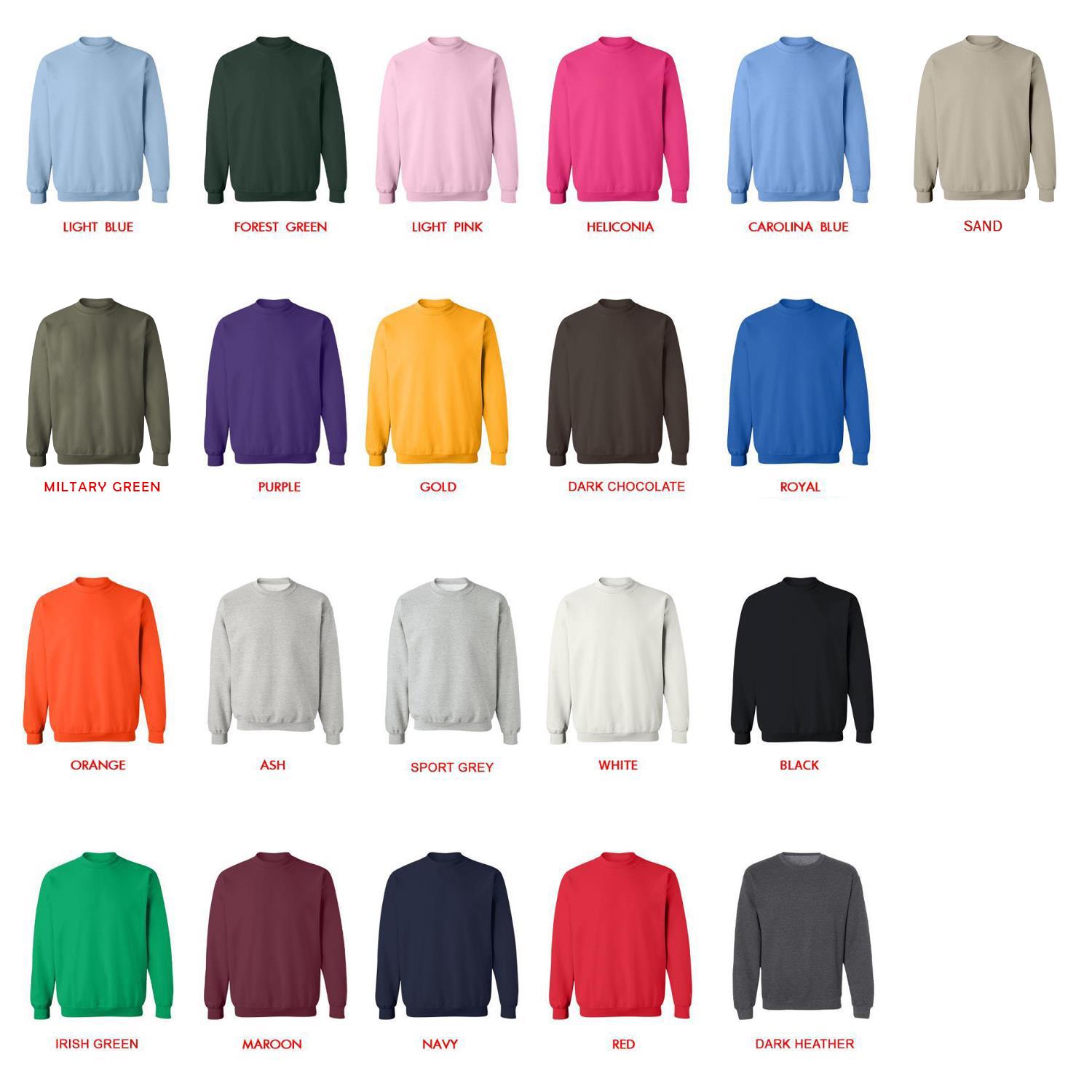 sweatshirt color chart - Outer Wilds UK Shop