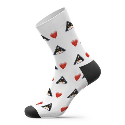 Outer Wilds Custom Photo Socks Heart Socks White