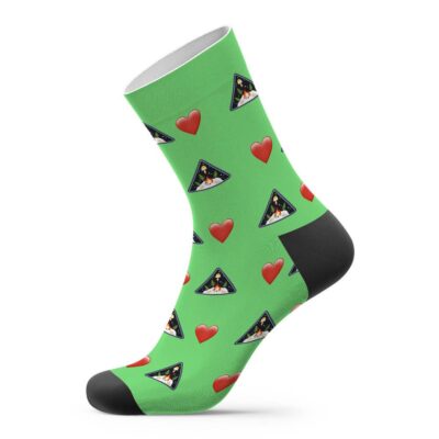 Outer Wilds Custom Photo Socks Heart Socks Green