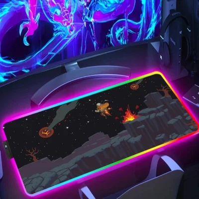 Outer Wilds Hatchling Campfire  Rgb Mouse Pad