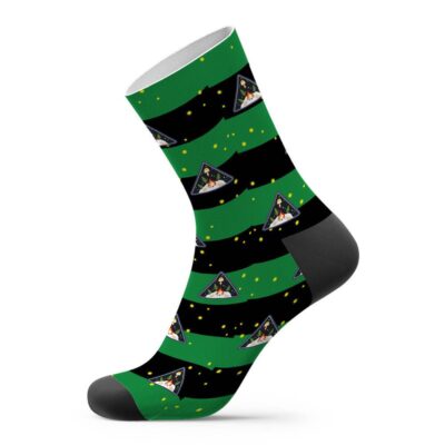 Outer Wilds Custom Photo Socks Striped Printed Socks Black