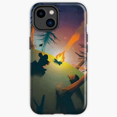Outer Wilds Camp Fire In The Woods Iphone Case