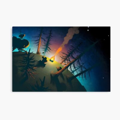 Outer Wilds Camp Fire In The Woods Poster