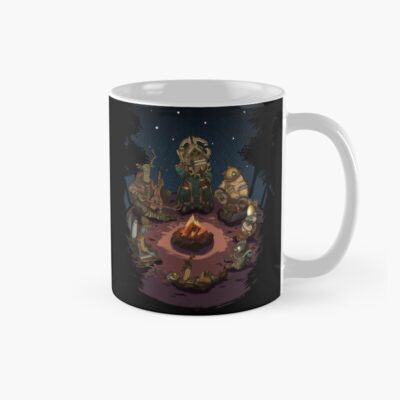 Outer Wilds Campfire Scene With All Characters Sitting Together For Indie Game Fans Mug