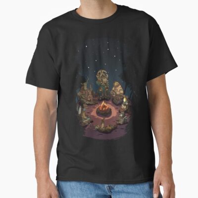 Outer Wilds Campfire Scene With All Characters T-shirt