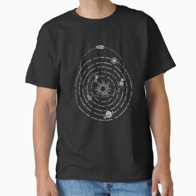 Outer Wilds Solar System Art Print No Stars T-shirt