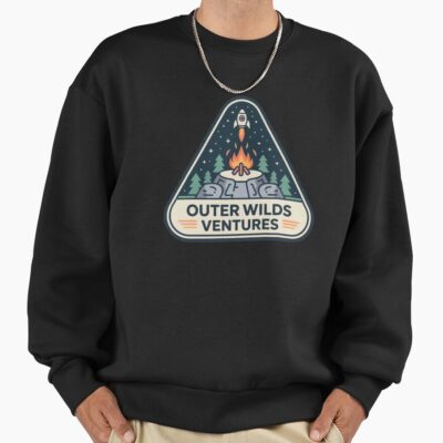 Outer Wilds Ventures Cosmic Exploration And Campfire Symbol Sweatshirt