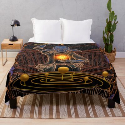 The Outer Wilds Tarot 1 The Magician Throw Blanket