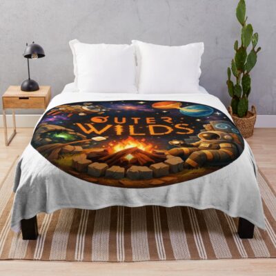 Outer Wilds Crazy Artwork Throw Blanket