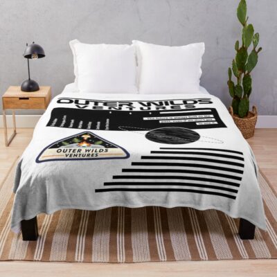 Nasa Inspired Outer Wilds Ventures Throw Blanket