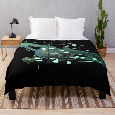 Echoes Of The Eye Error Report Throw Blanket