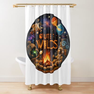 Outer Wilds Crazy Artwork Shower Curtain