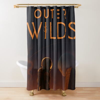 Outer Wilds Art Work Shower Curtain