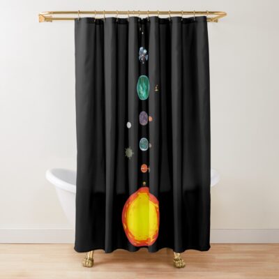 Outer Wilds Ship Log Map Shower Curtain