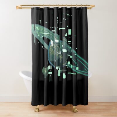 Echoes Of The Eye Error Report Shower Curtain