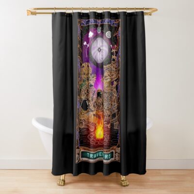 The Outer Wilds Tarot 8 Travelers Shower Curtain
