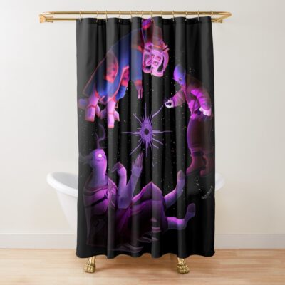 Outer Wilds Alien Shower Curtain