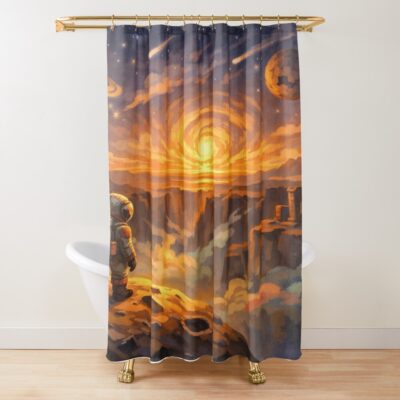 Outer Wilds Fan Art Shower Curtain