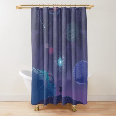 Outer Wilds Game Art Print Shower Curtain