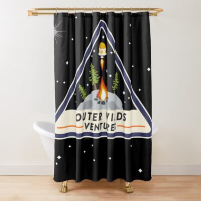 Outer Wilds Ventures Patch Shower Curtain