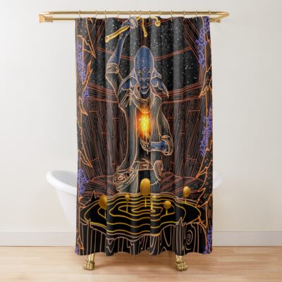 The Outer Wilds Tarot 1 The Magician Shower Curtain