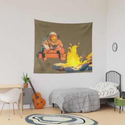 Outer Wilds Hatchling Campfire Tapestry