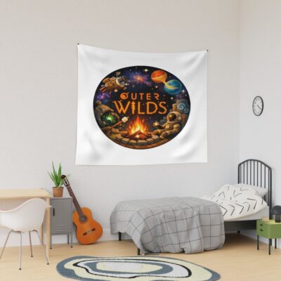 Outer Wilds Crazy Artwork Tapestry