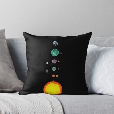 Outer Wilds Ship Log Map Throw Pillow