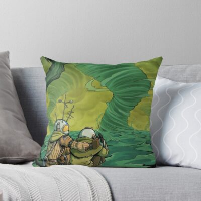 Outer Wilds Alien Throw Pillow
