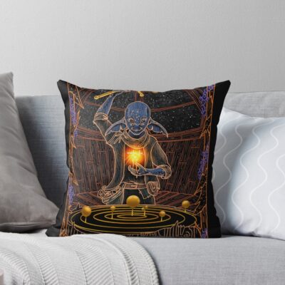 The Outer Wilds Tarot 1 The Magician Throw Pillow