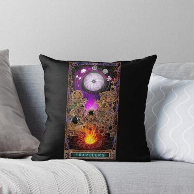 The Outer Wilds Tarot 8 Travelers Throw Pillow