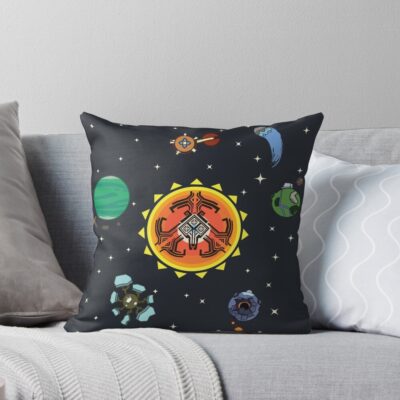 Hearthian Solar System Throw Pillow